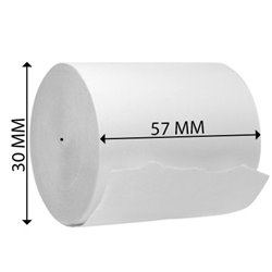 Seiko LTP-8235 57x30mm Coreless Thermal Card Rolls (20 Per Box)